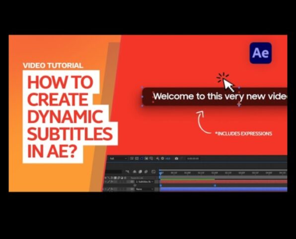 After Effects ile Videoya Dinamik Başlıklar Ekleyin